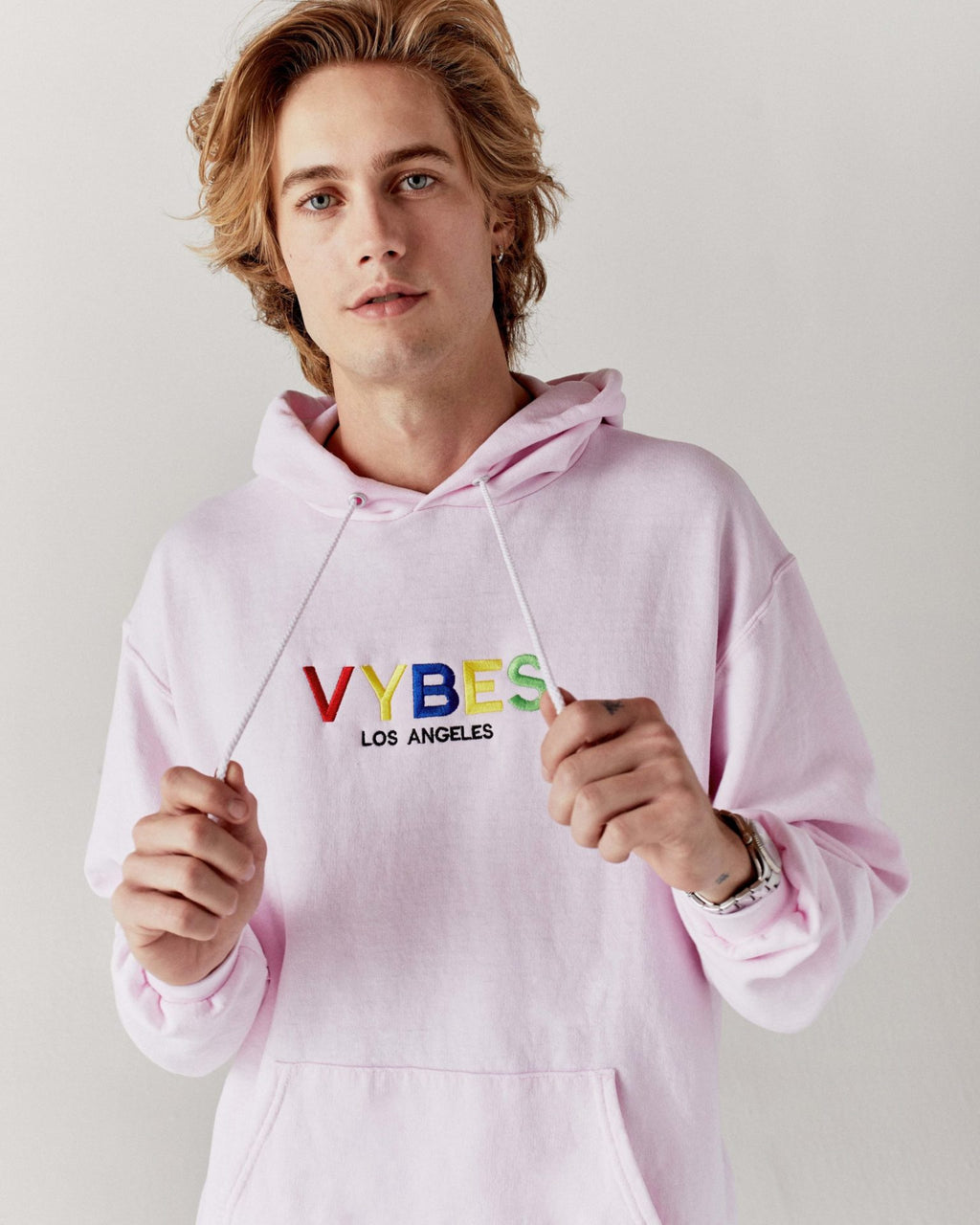 VYBES Champion Hoodie S2019 collab Saint Luis & Ryan Tedder Hero