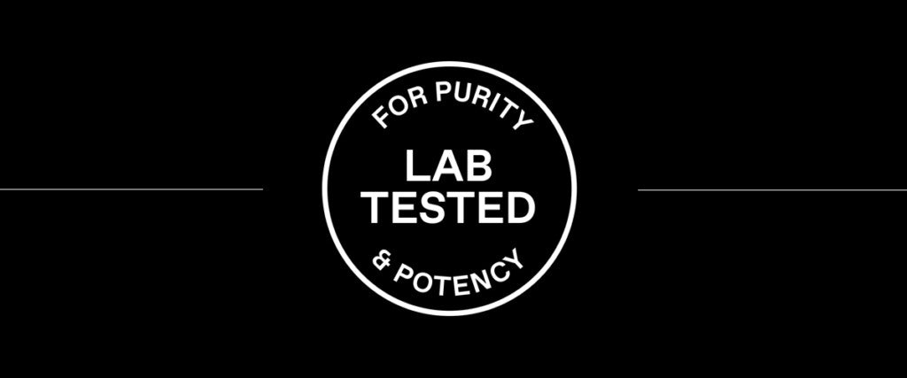 We lab test our beverages for purity & potency Hero