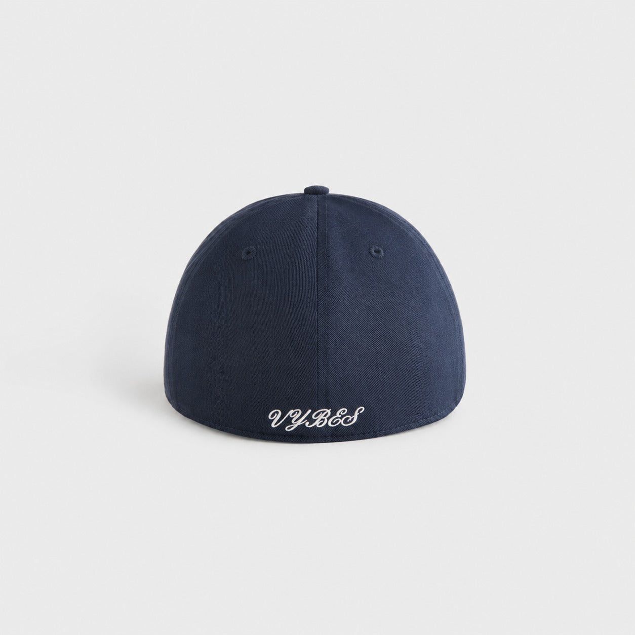 VYBES Heritage Embroidered Cap in navy, back view